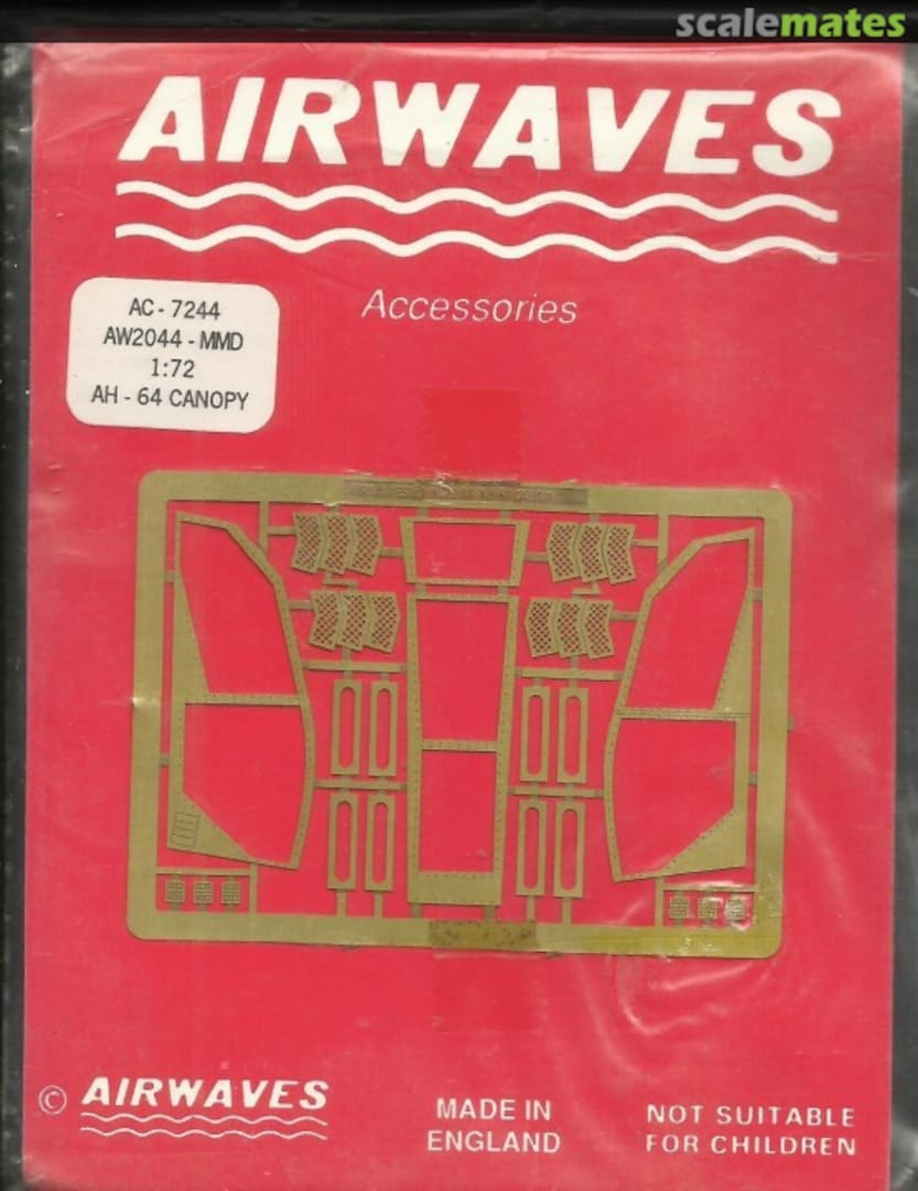 Boxart AH-64 APACHE Canopy Detail Set AC7244 Airwaves