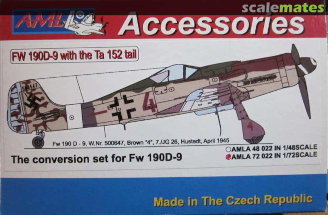 Boxart Fw 190D-9 with the Ta 152 Tail AMLA72022 AML