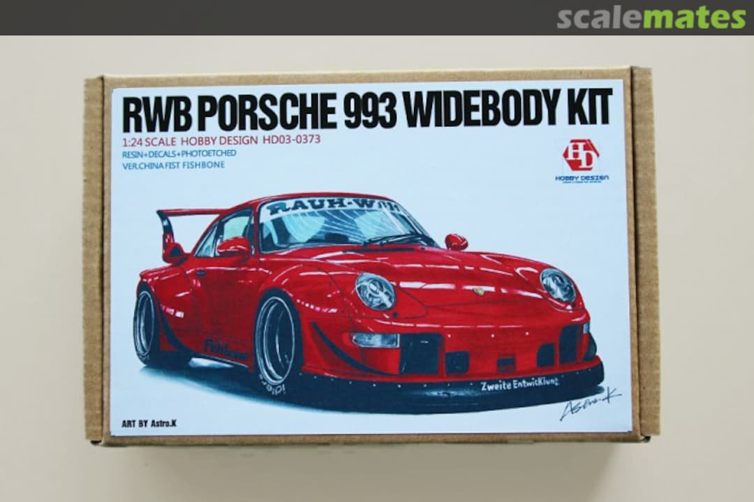 Boxart RWB Porsche 993 Widebody Kit HD03-0373 Hobby Design