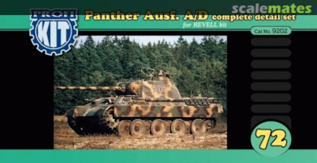 Boxart Panther Ausf A/D complete detail set 9202 ProfiKIT