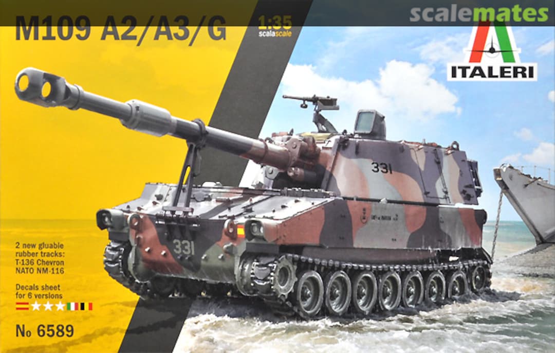 Boxart M109 A2/A3/G 6589 Italeri