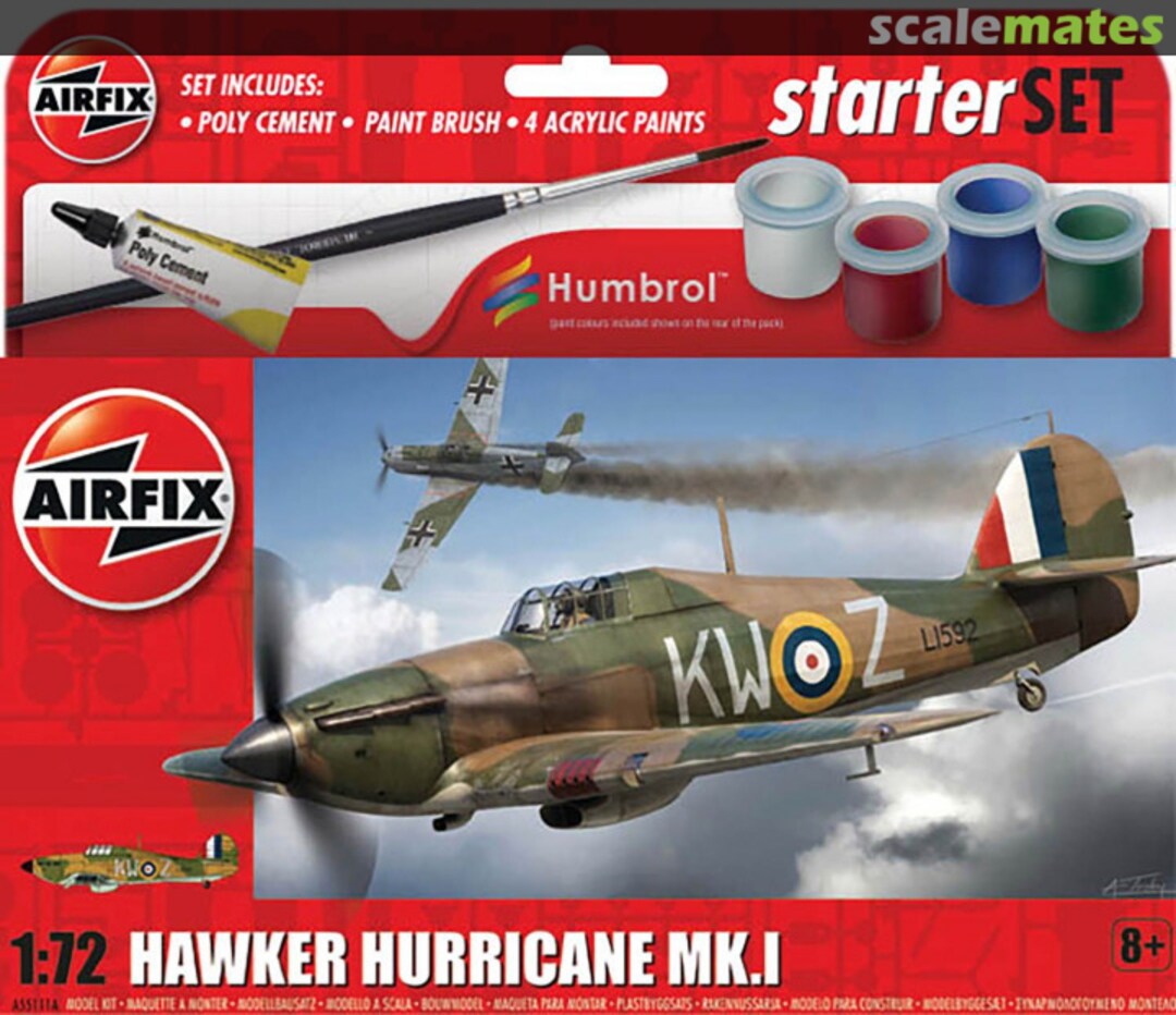 Boxart Hawker Hurricane Mk.I A55111A Airfix