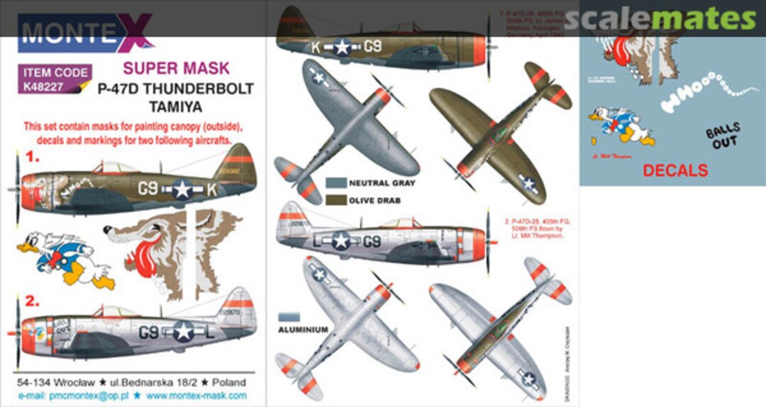 Boxart Republic P-47D Thunderbolt K48227 Montex