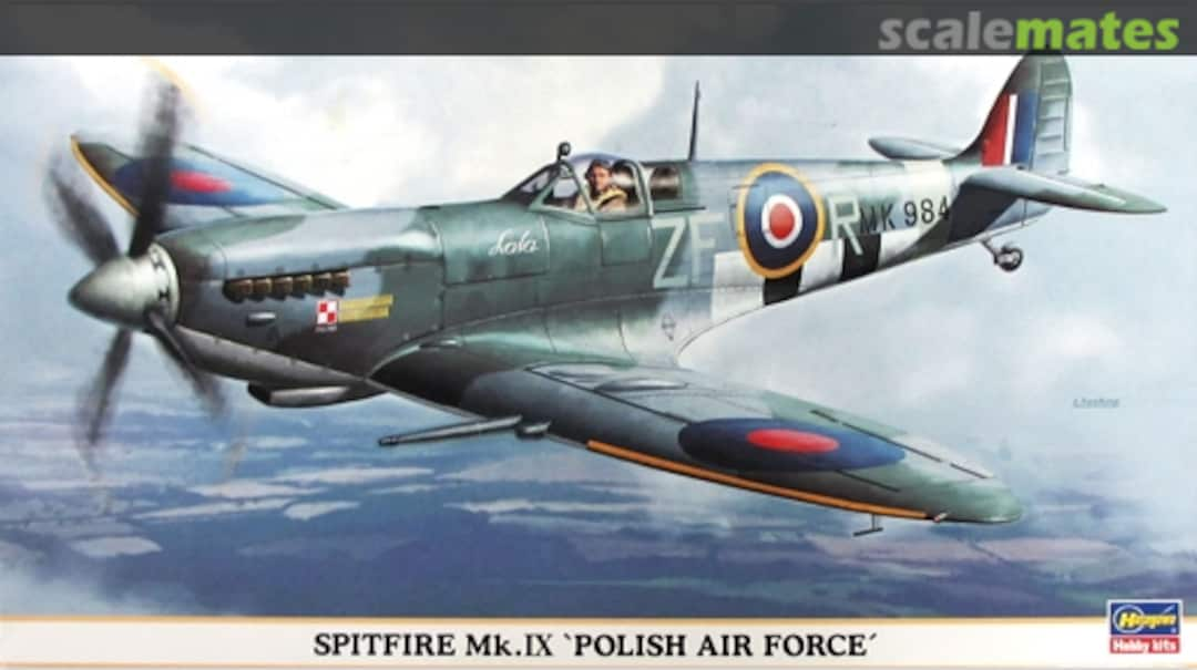 Boxart Spitfire Mk IX Polish Air Force 09656 Hasegawa