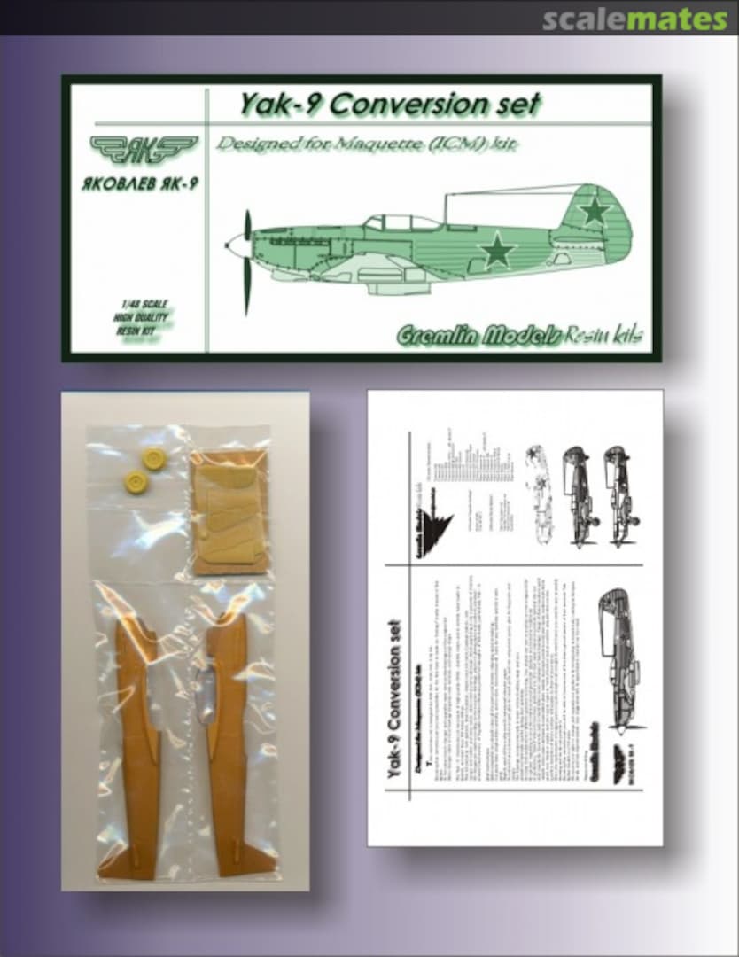 Boxart Yak-9 Conversion Set  Gremlin Models