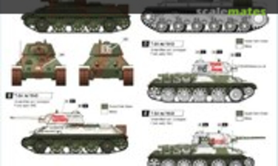 1:35 Tanks of the Leningrad Front: T-34 &amp; KV-1 (Star Decals 35-849)