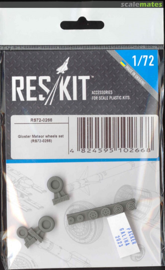 Boxart Gloster Meteor Wheels set RS72-0266 ResKit