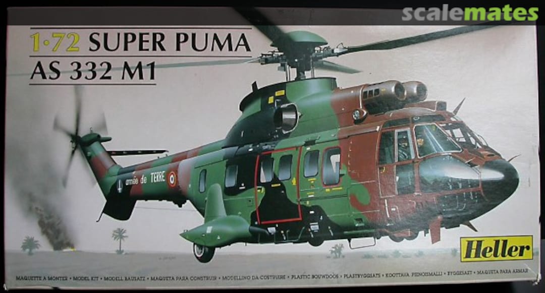 Boxart Super Puma AS 332 M1 80367 Heller