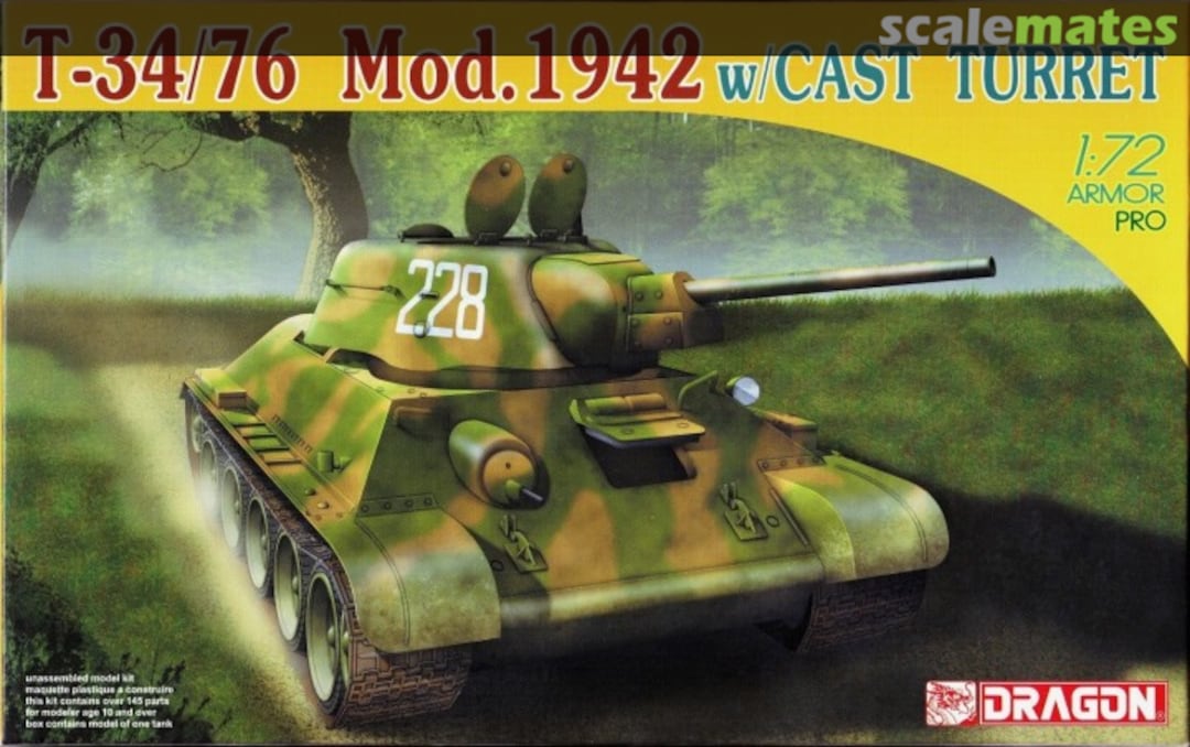 Boxart T-34/76 Mod.1942 7224 Dragon