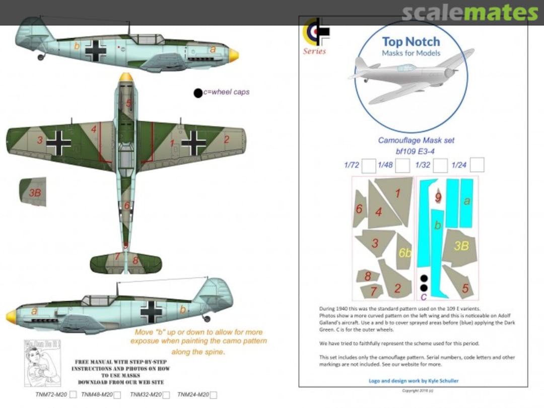 Boxart Messerschmitt Bf-109E-3/Bf-109E-4 TNM72-M20 TopNotch