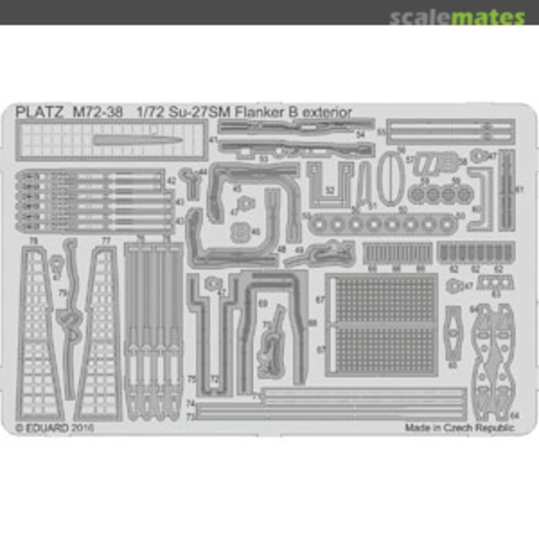 Boxart Su-27SM Flanker B exterior M72-38 Platz