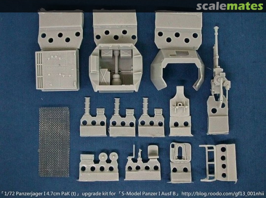 Contents Panzerjager I 4.7cm PaK(t) Upgrade Kit T7201 Masei+Kosakushitsu