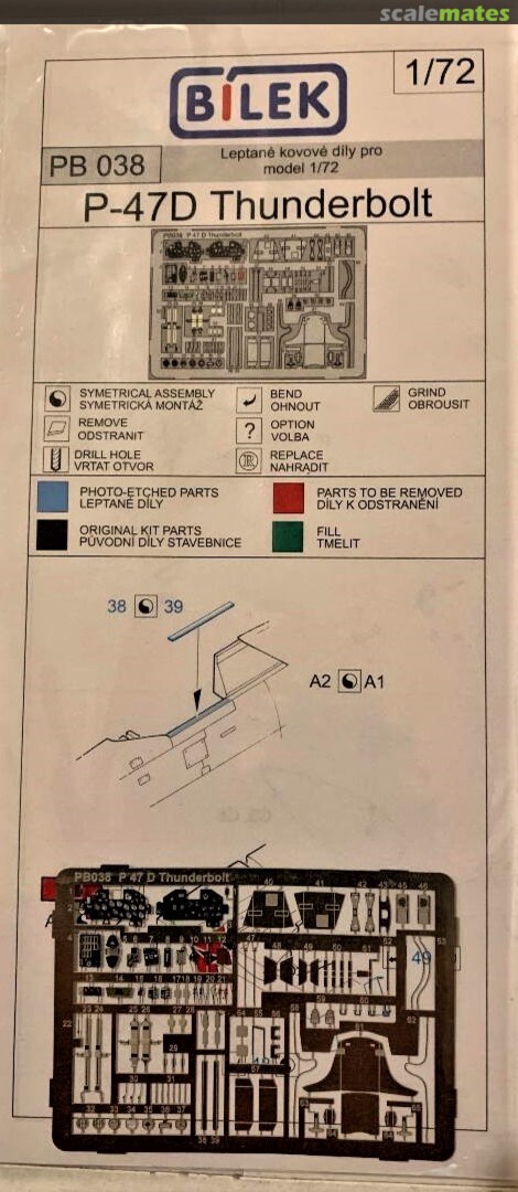 Boxart P-47D Thunderbolt PB 038 Bilek