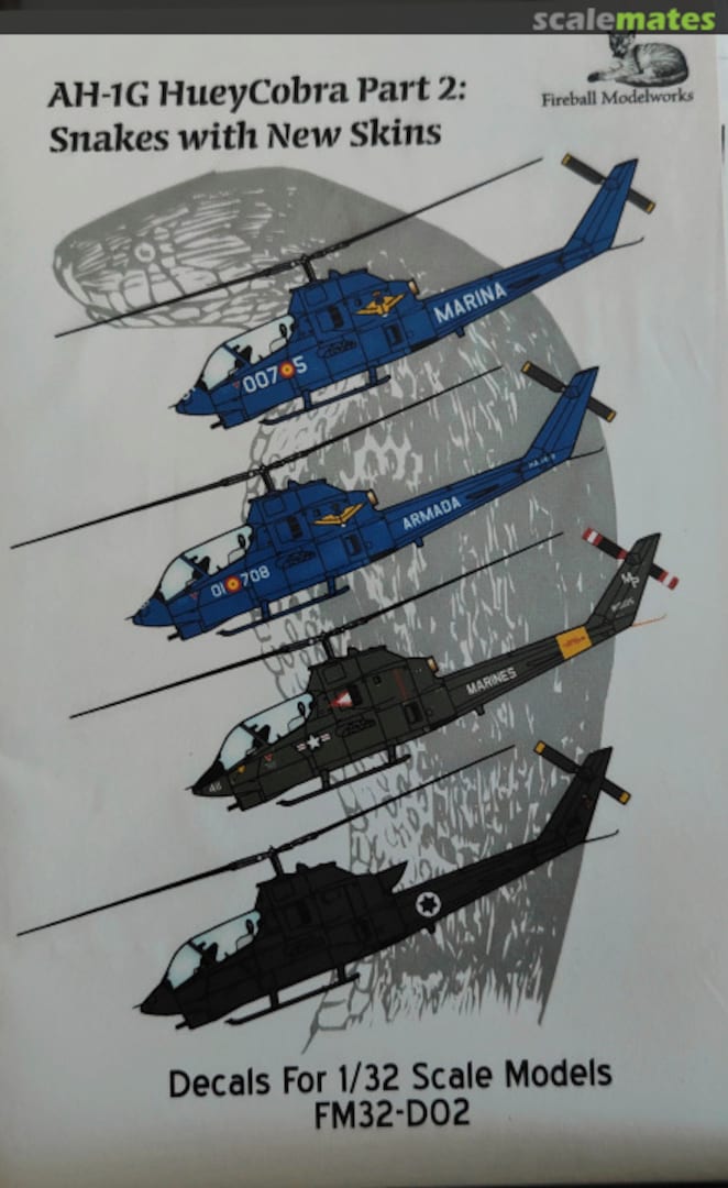 Boxart AH-1G Huey Cobra Part 2 FM32-D02 Fireball Modelworks