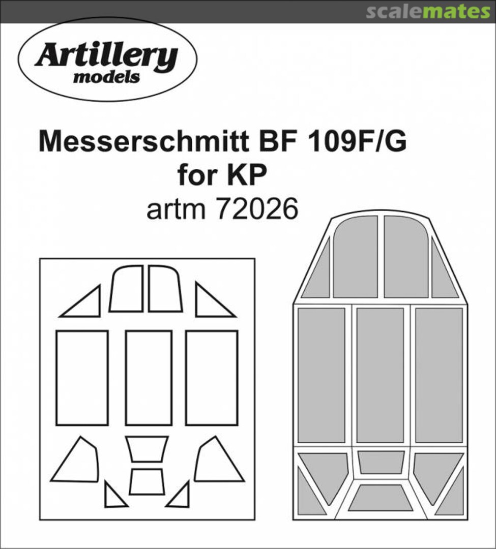 Boxart Messerschmitt BF 109F/G for KP artm72026 Artillery models