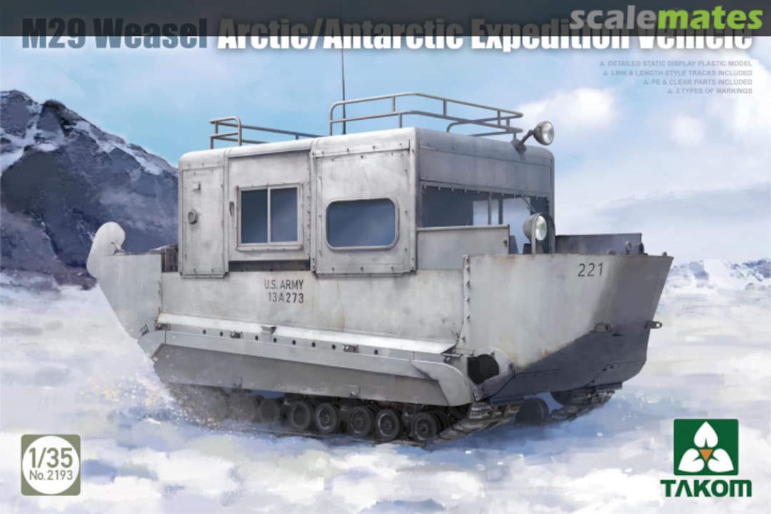 Boxart M29 Weasel Arctic/Antarctic Expedition Vehicle 2193 Takom