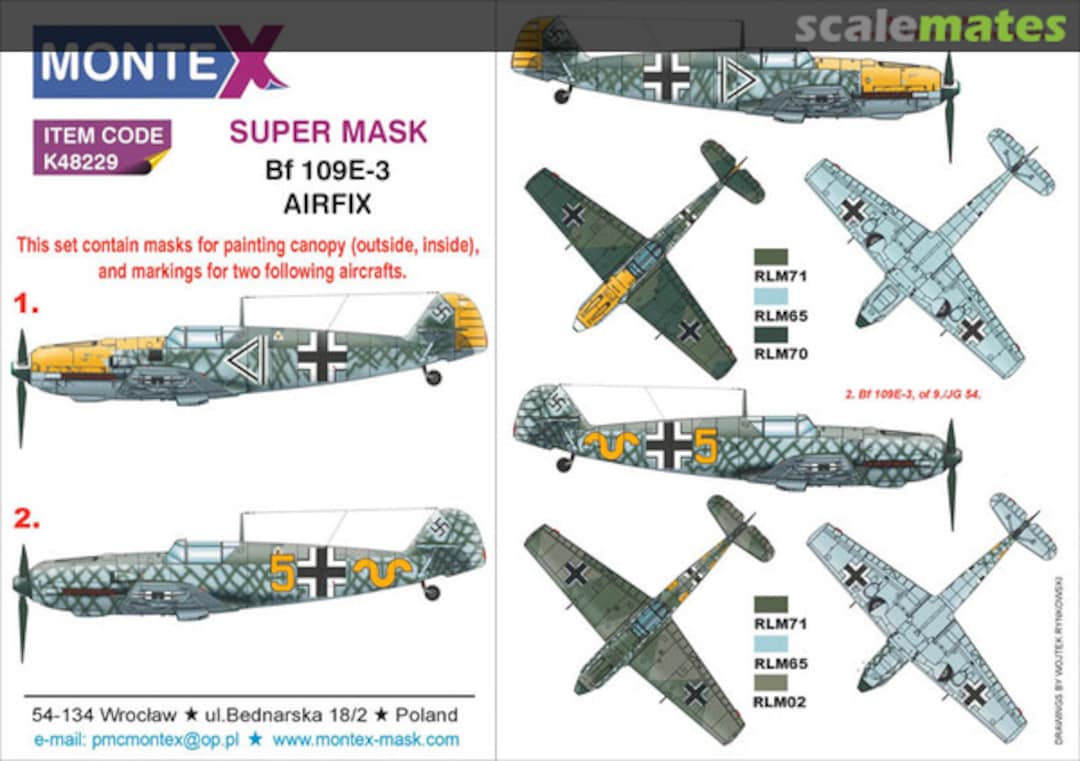 Boxart Bf 109E-3 K48229 Montex