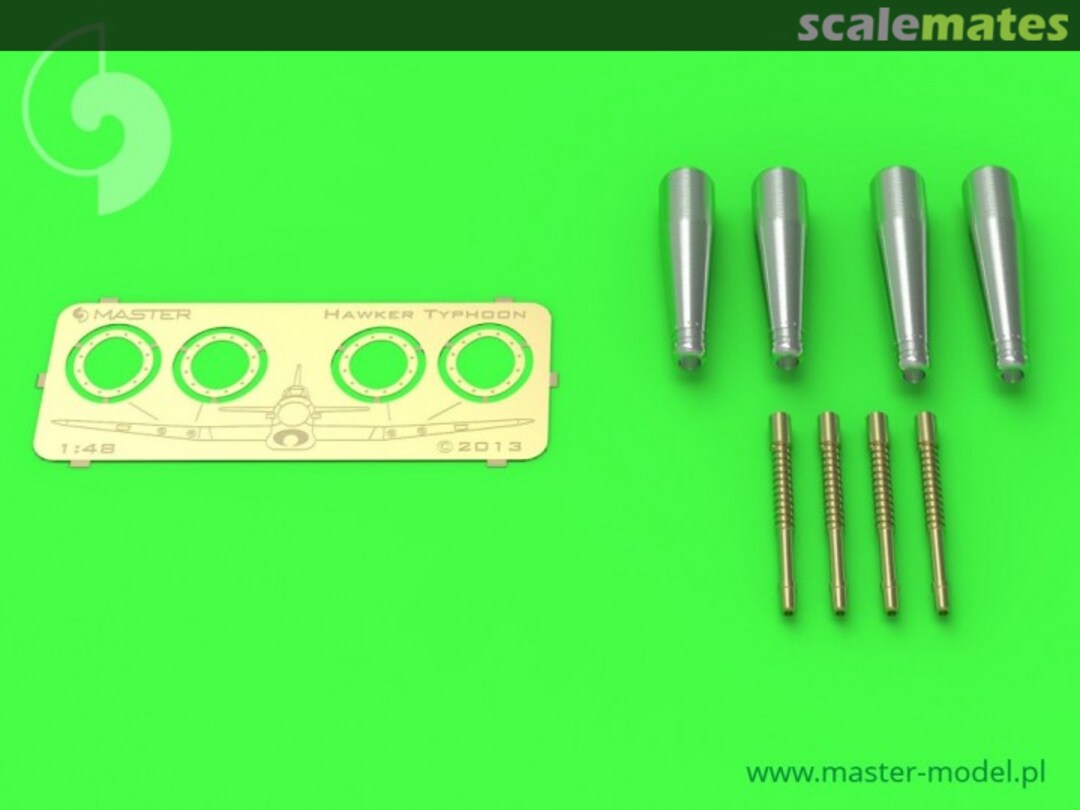 Boxart Hawker Typhoon Mk IB early type cannons with uncovered barrels AM-48-082 Master
