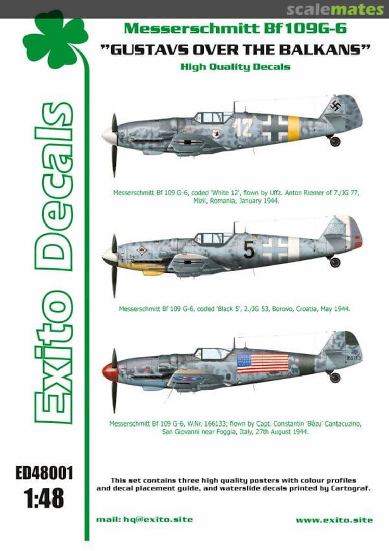 Boxart Gustavs over the Balkans ED48001 Exito Decals