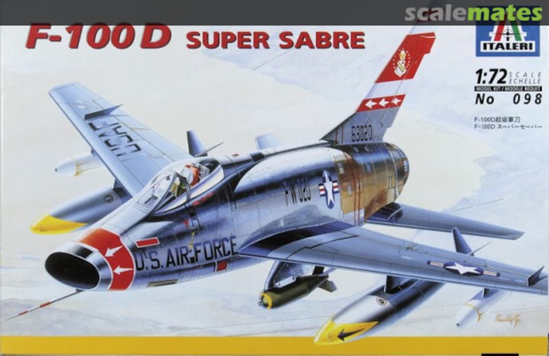 Boxart F-100D Super Sabre 098 Italeri