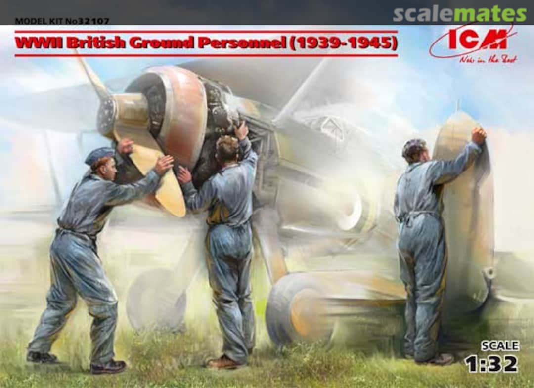 Boxart WWII British Ground Personnel 32107 ICM