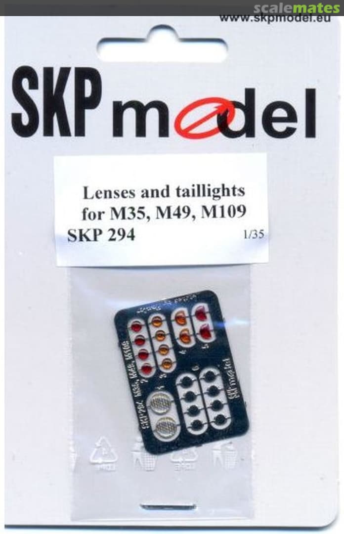 Boxart Lenses and taillights for M35, M49, M109 SKP 294 SKP model