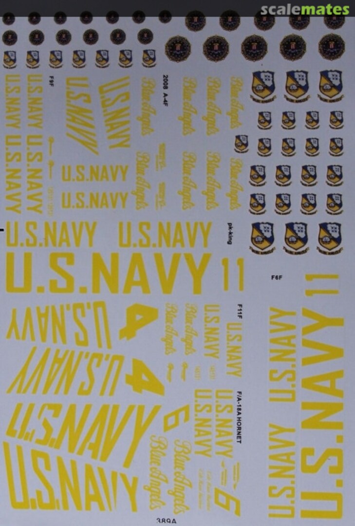 Boxart U.S. Navy Blue Angels 389A Easy Decal