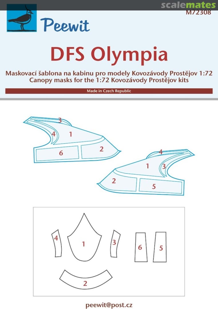 Boxart DFS Olympia Canopy Mask M72308 Peewit