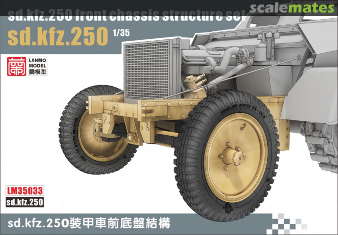 Boxart Sd.kfz.250 Front Chassis Structure set LM35033 LANMO Model