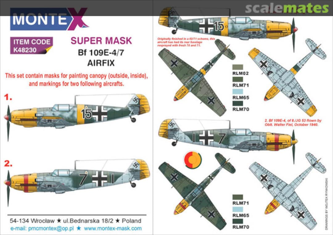 Boxart Bf 109E-4 K48230 Montex