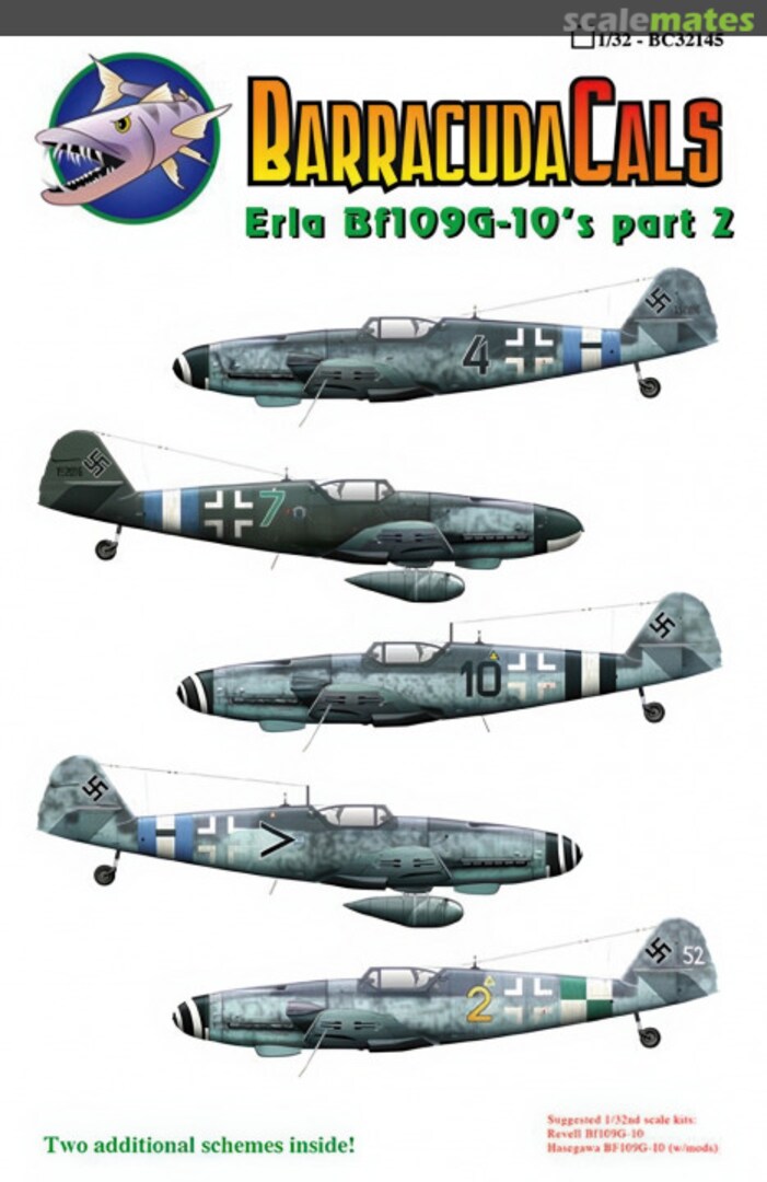 Boxart Erla Bf 109G-10 Part 2 BC32145 Barracuda Studios