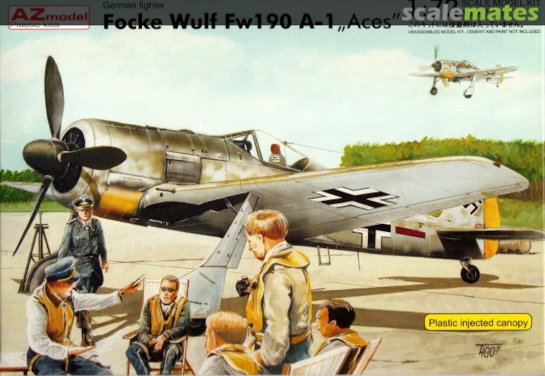 Boxart Focke Wulf Fw190 A-1 "Aces" AZ7267 AZmodel