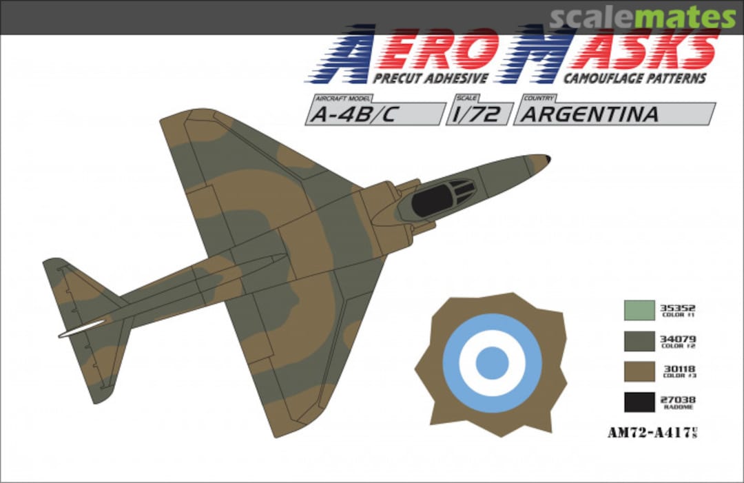 Boxart A-4B/C Argentina AM72-A417 AeroMasks