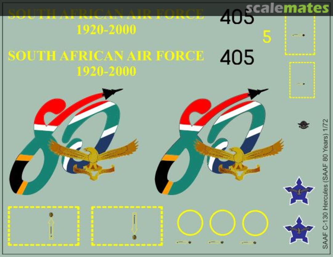 Boxart SAAF C130 Hercules MAV-720304 MAV Decals