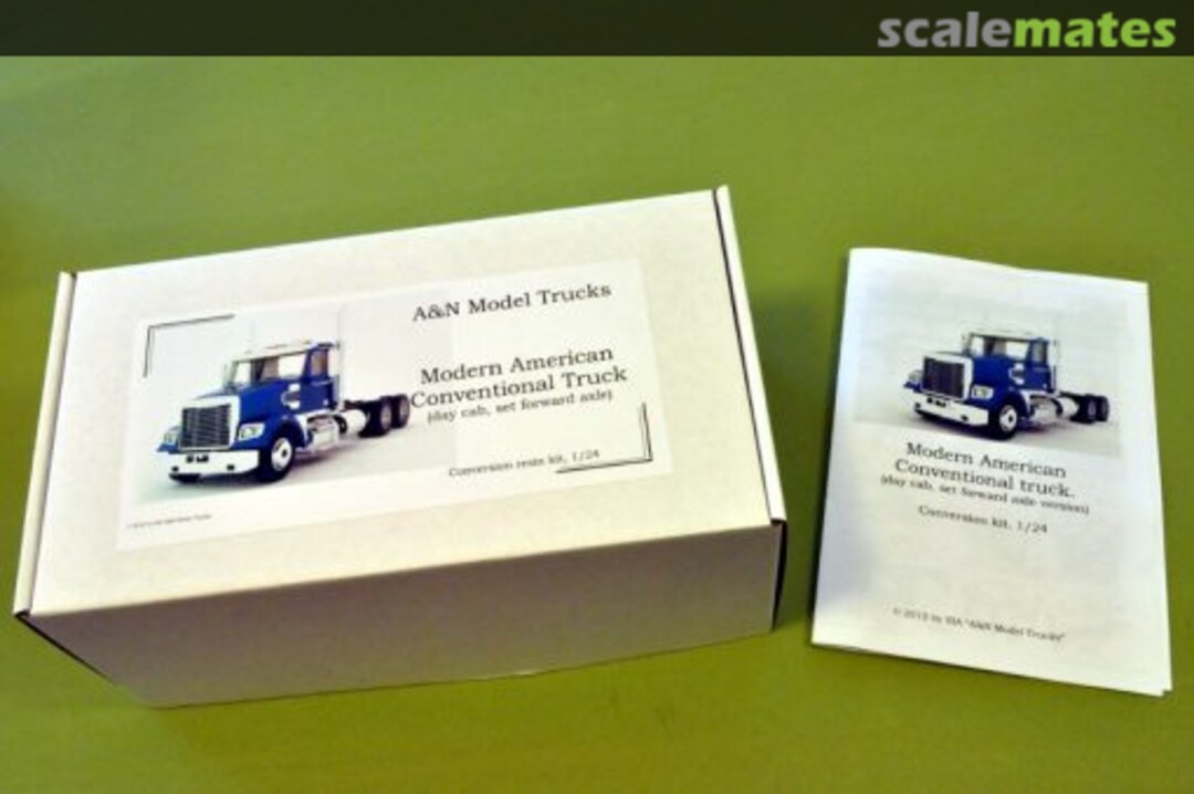 Boxart Modern American Conventional truck (day cab, set forward axle) ANMT-29/1 A&N Model Trucks