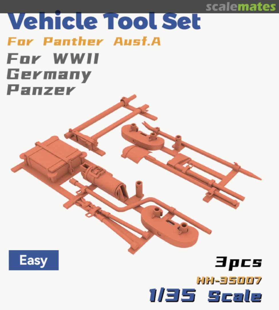 Boxart Vehicle Tool Set For Panther Ausf.A (Easy) HH-35007 Heavy Hobby