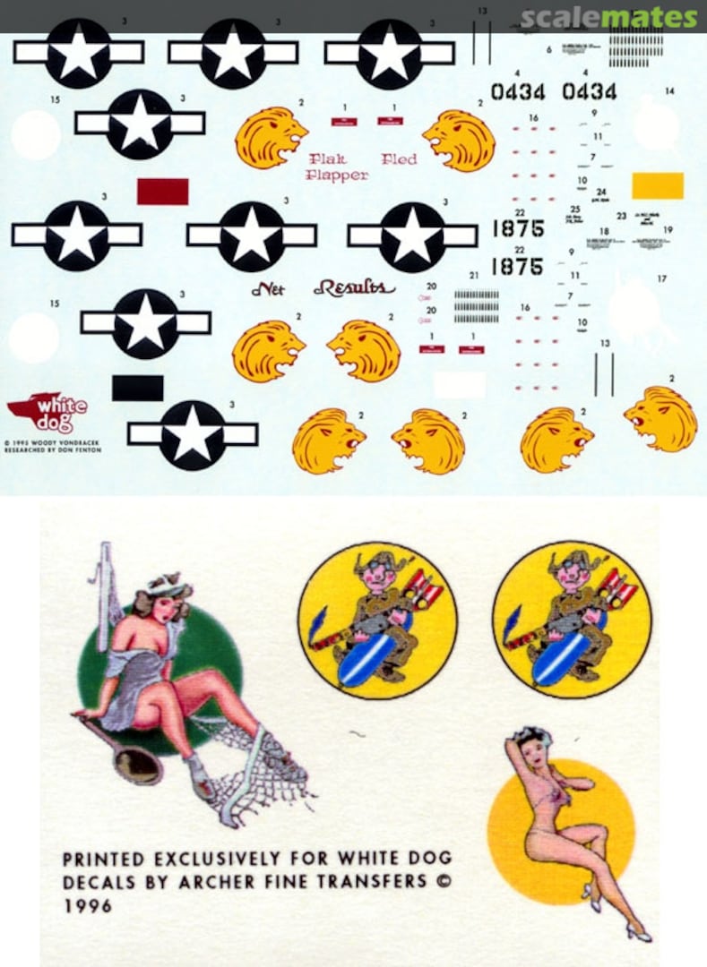 Boxart B-24J/M Liberator 721002 White Dog Decals