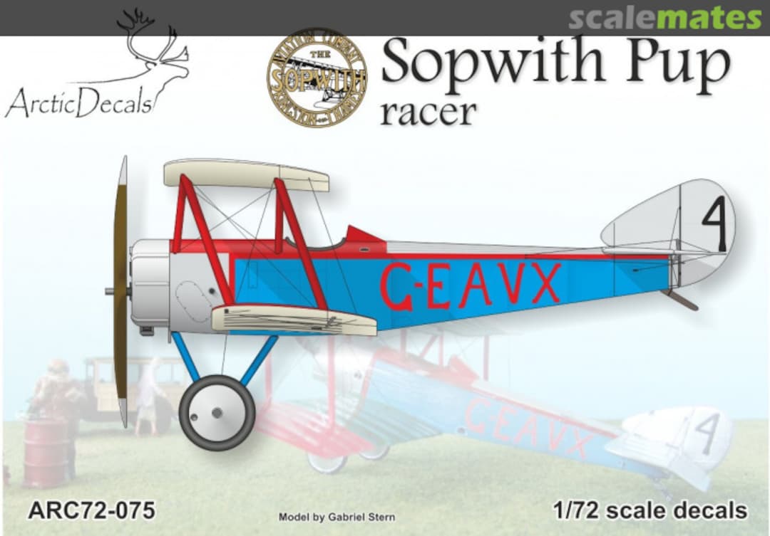 Boxart Sopwith Pup racer ARC72-075 Arctic Decals