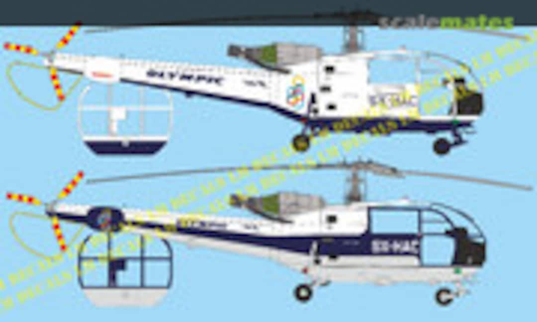 No Alouette III Olympic Aviation (LM Decals LMX 0125)