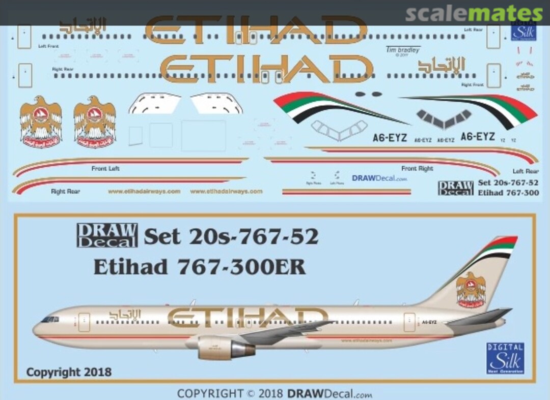 Boxart Etihad 767-300ER 20-767-52 Draw Decal