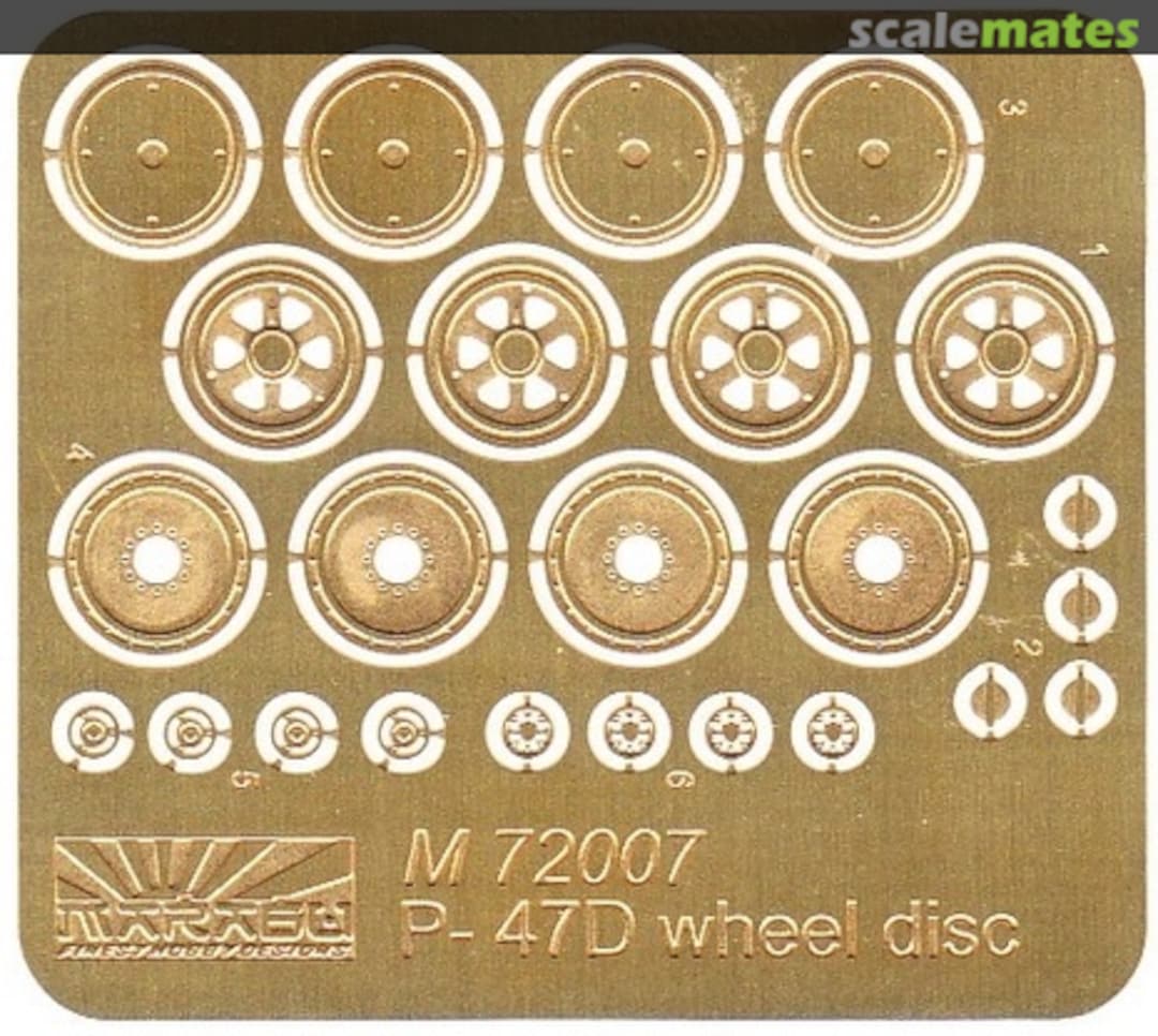 Boxart P-47D wheel disc M72007 Marabu