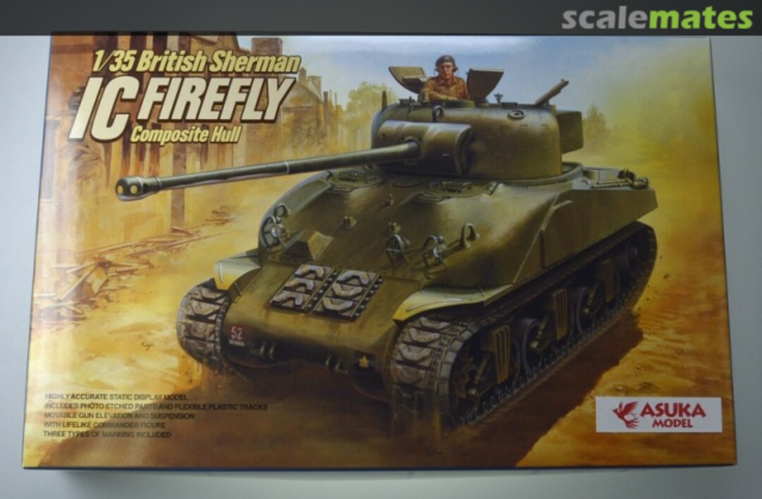 Boxart Sherman IC FIREFLY Composite Hull 35-027 ASUKA Model