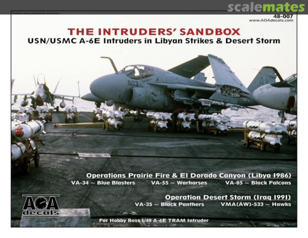 Boxart The Intruders' Sandbox 48-007 AOA decals