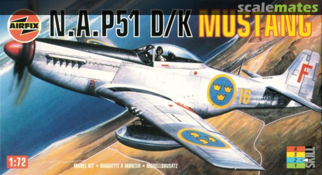 Boxart N.A. P51 D/K Mustang 02098 Airfix