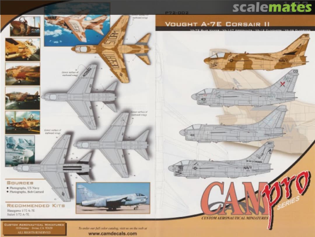 Boxart Vought A-7E Corsair II P72-002 CAM