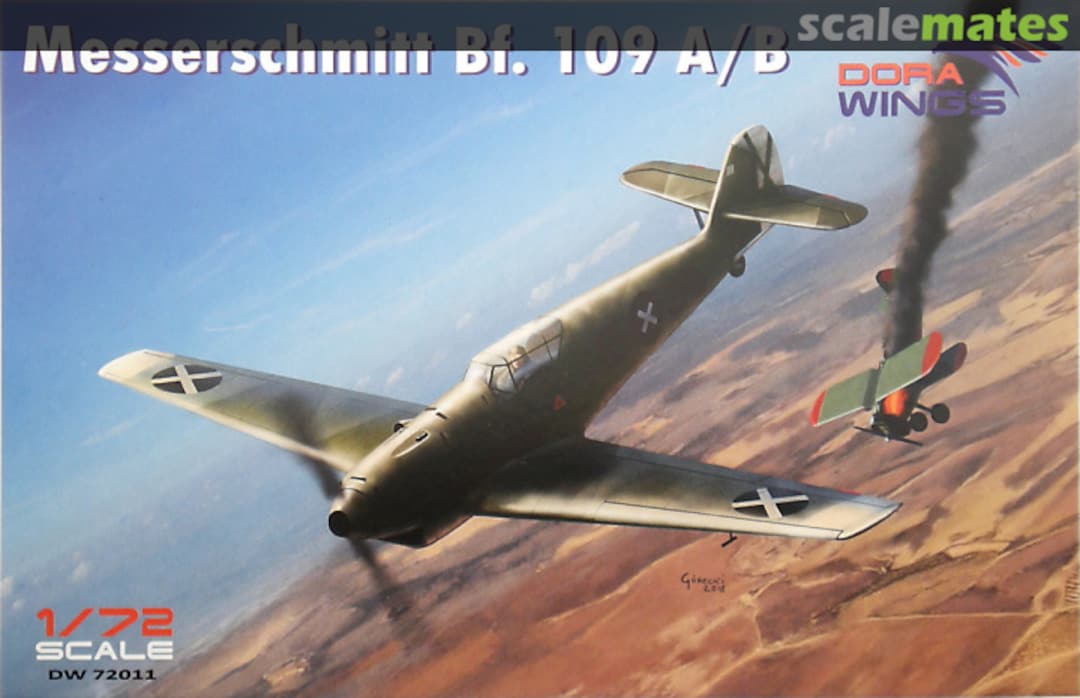 Boxart Messerschmitt Bf. 109 A/B DW72011 Dora Wings