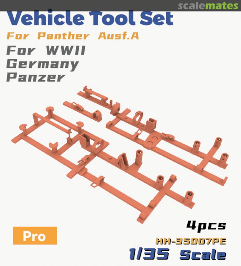 Boxart Vehicle Tool Set For Panther Ausf.A (Pro) HH-35007PE Heavy Hobby