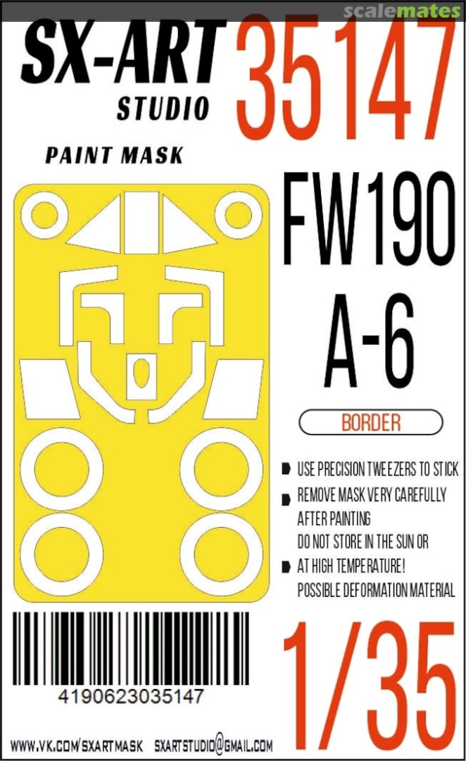 Boxart Fw 190A-6 masks 35147 SX-Art