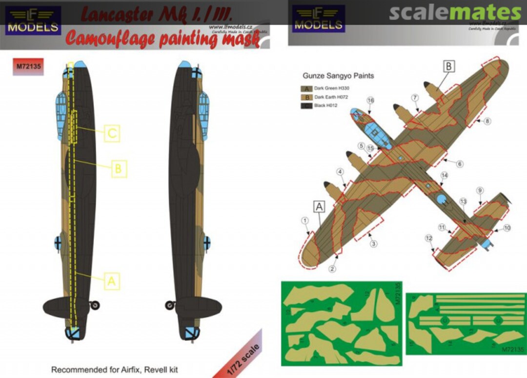 Boxart Lancaster Mk.I/III M72135 LF Models