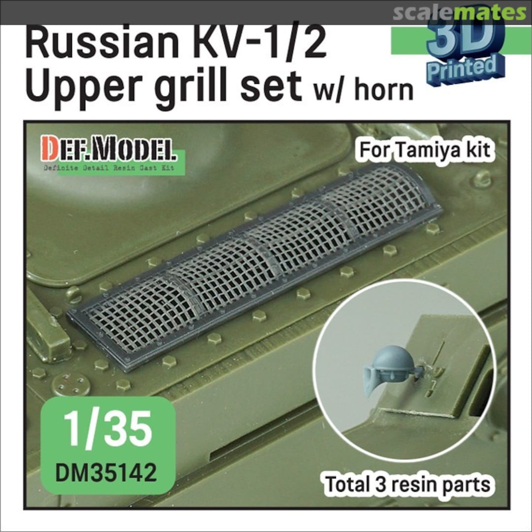 Boxart Russian KV-1/2 Upper grill set w/ horn DM35142 Def.Model